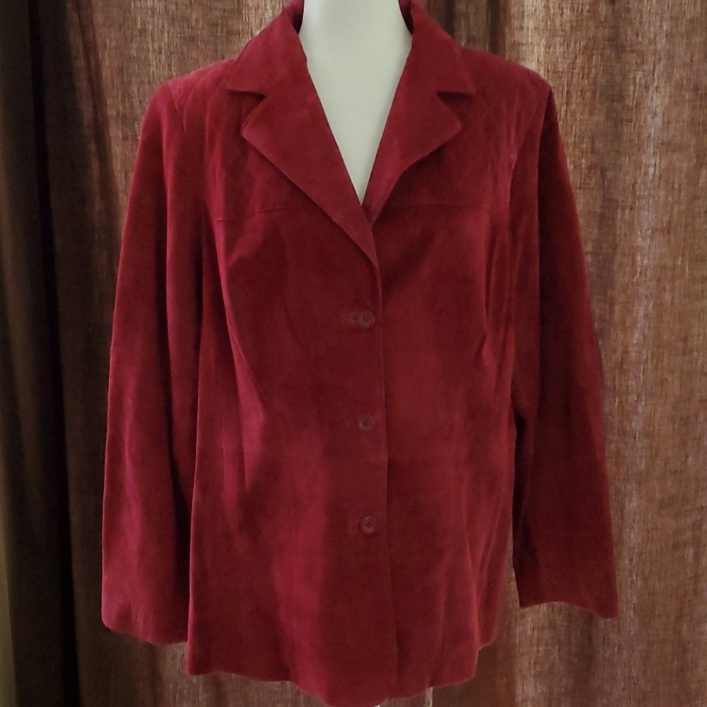 STUDIO by Liz Claiborne women's suede jacket 2X
